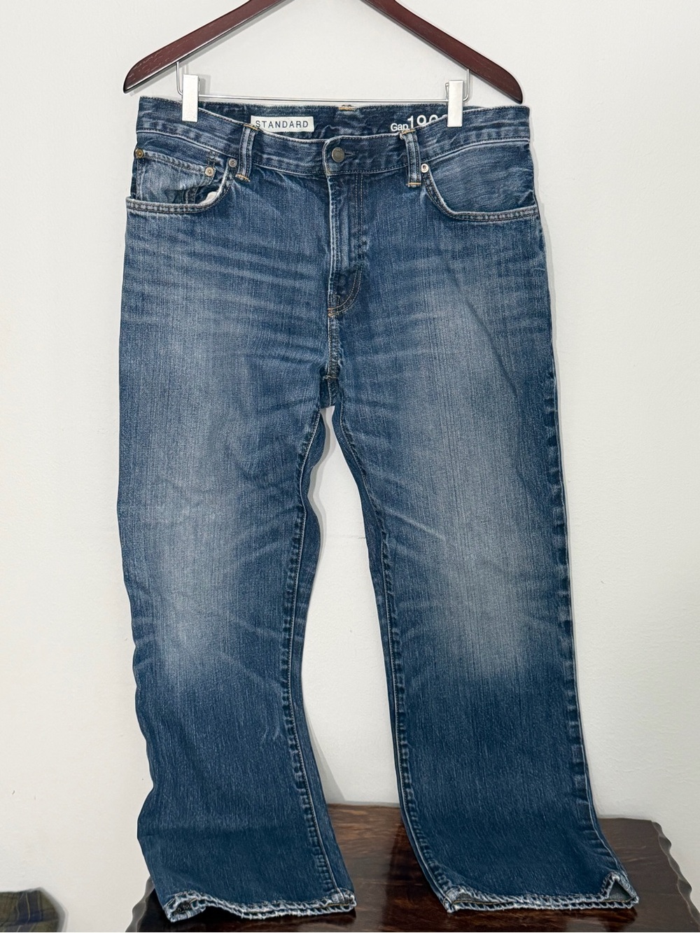 Gap 1969 Men’s Standard Blue Denim Jeans, 34 x 32